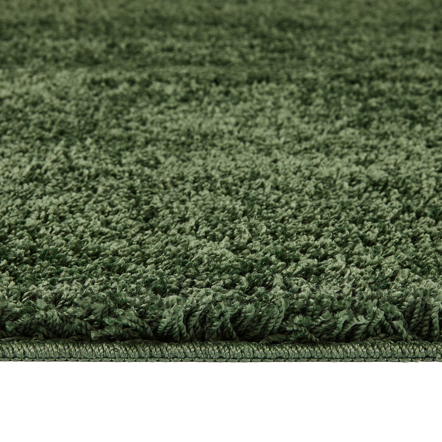 My Rug Forest Green Medium Shaggy Machine Washable Rug 140cm x 200cm