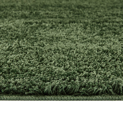 My Rug Forest Green Medium Shaggy Machine Washable Rug 140cm x 200cm