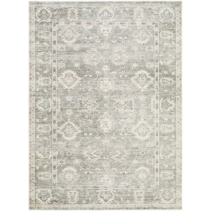 Collins Avenue by Galey Alix Green Vintage Boho Rug
