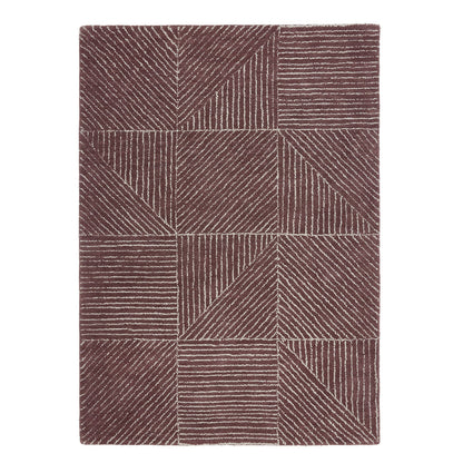 Origins Berry Geometric Wool Rug