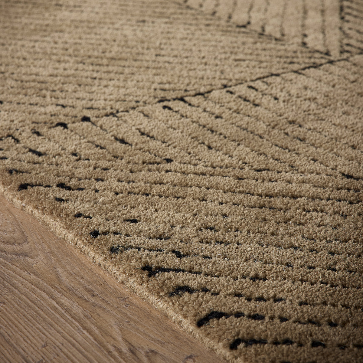 Origins Geometric Sand Wool Rug