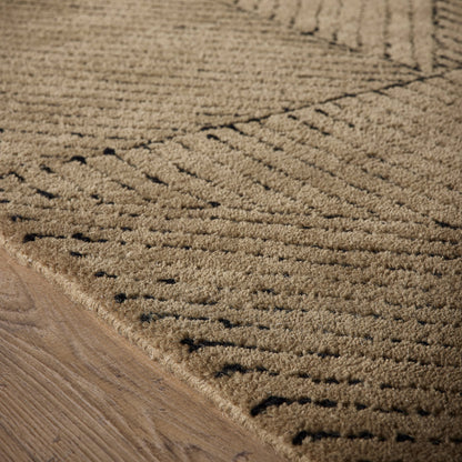 Origins Geometric Sand Wool Rug
