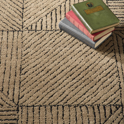 Origins Geometric Sand Wool Rug