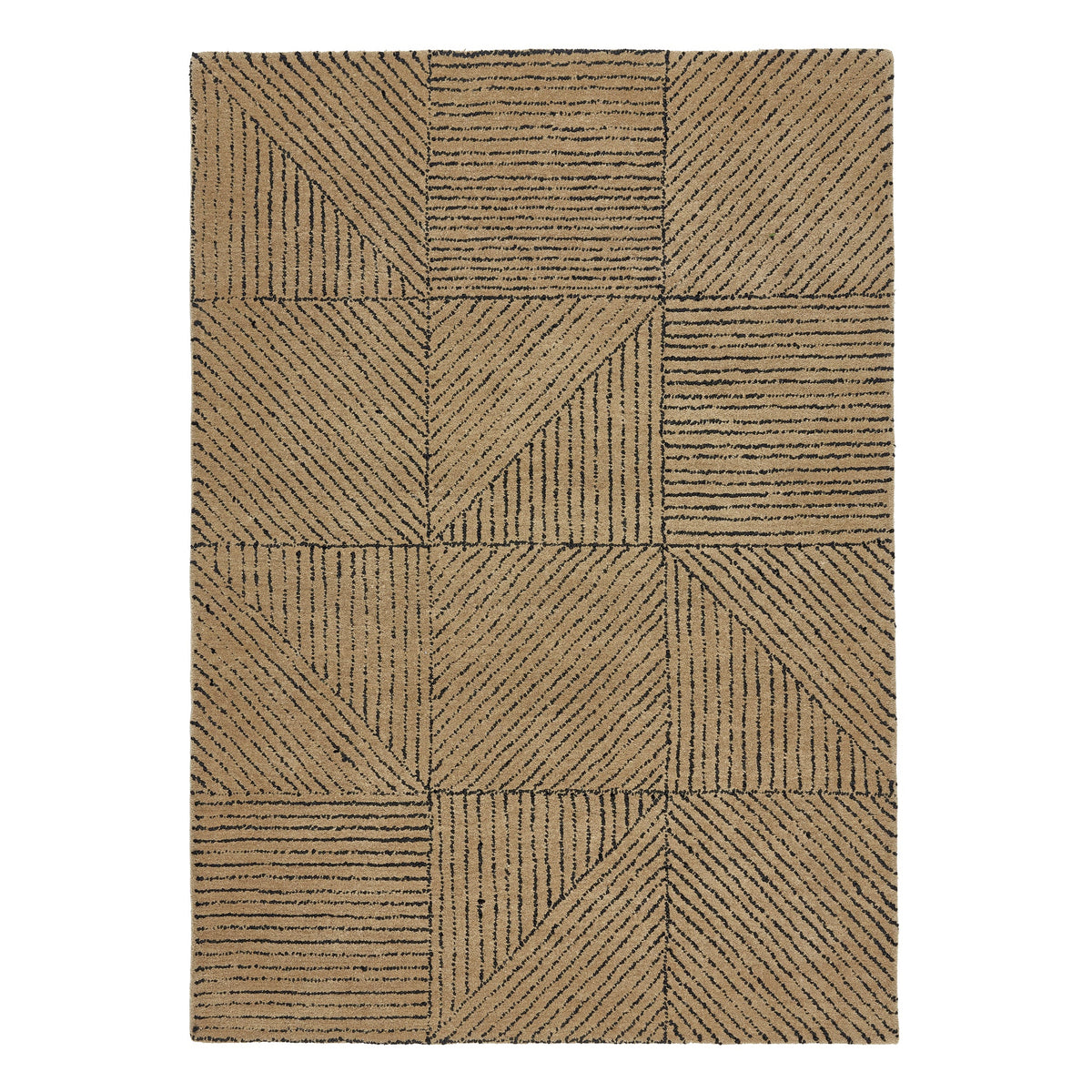 Origins Geometric Sand Wool Rug