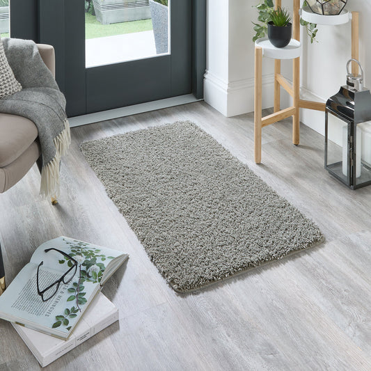 My Rug Ghost Grey Medium Shaggy Machine Washable Rug 140cm x 200cm