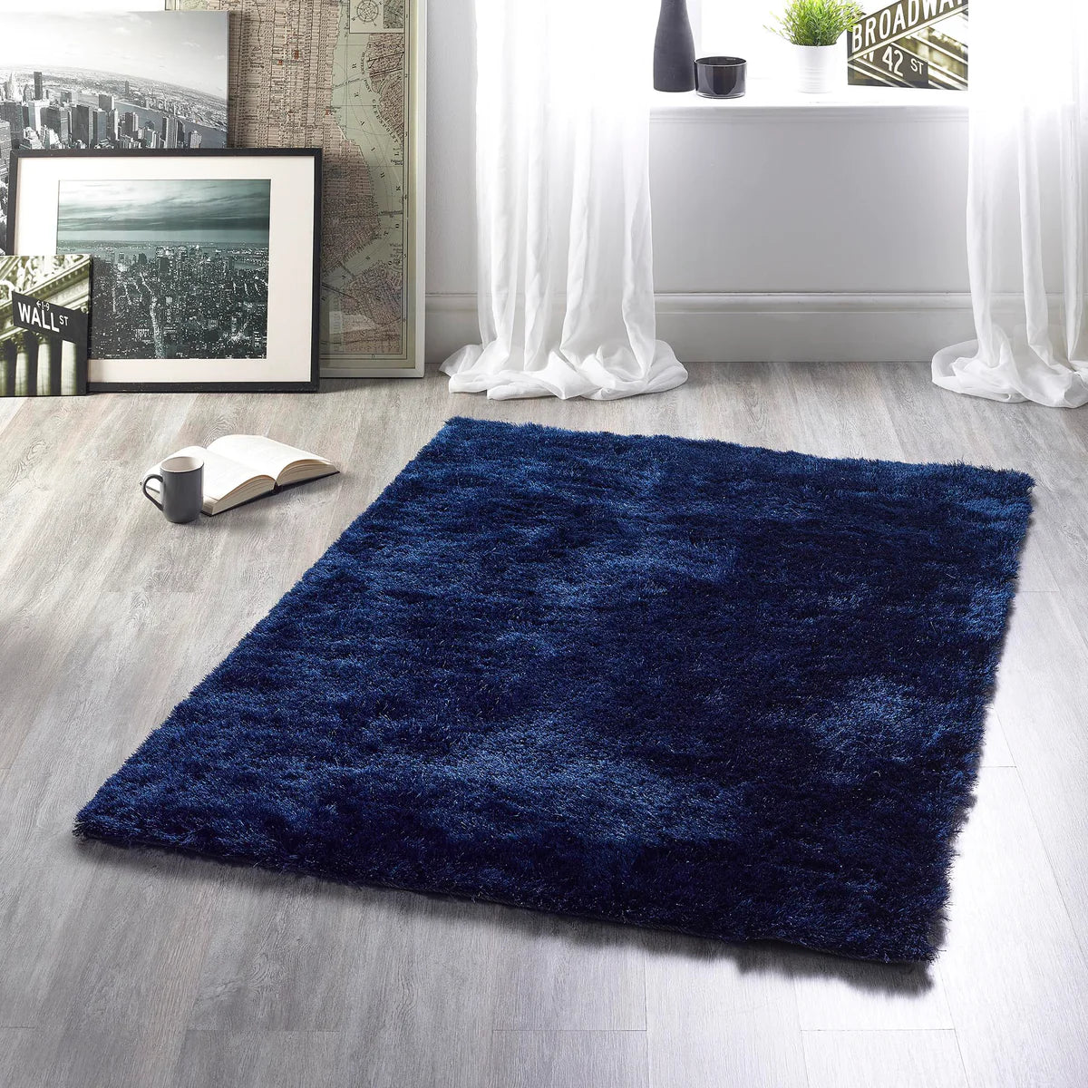 Origins Glamour Deluxe Indigo Soft Pile Rug
