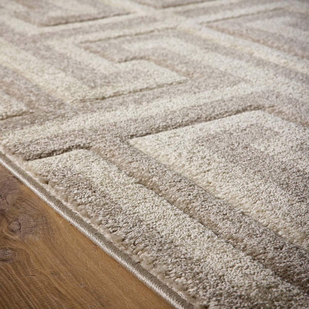 Origins Greek Key Taupe Grey Beige Geometric Rug