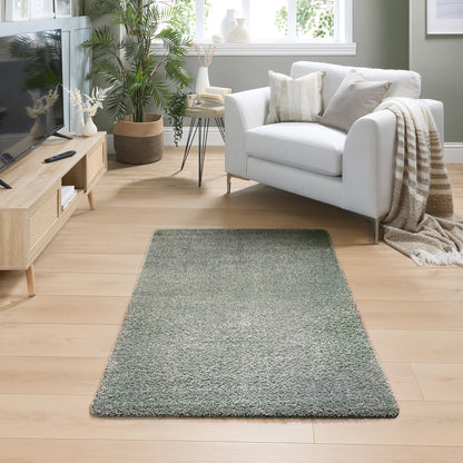 My Rug Fleck Green Medium Shaggy Machine Washable Rug 140cm x 200cm