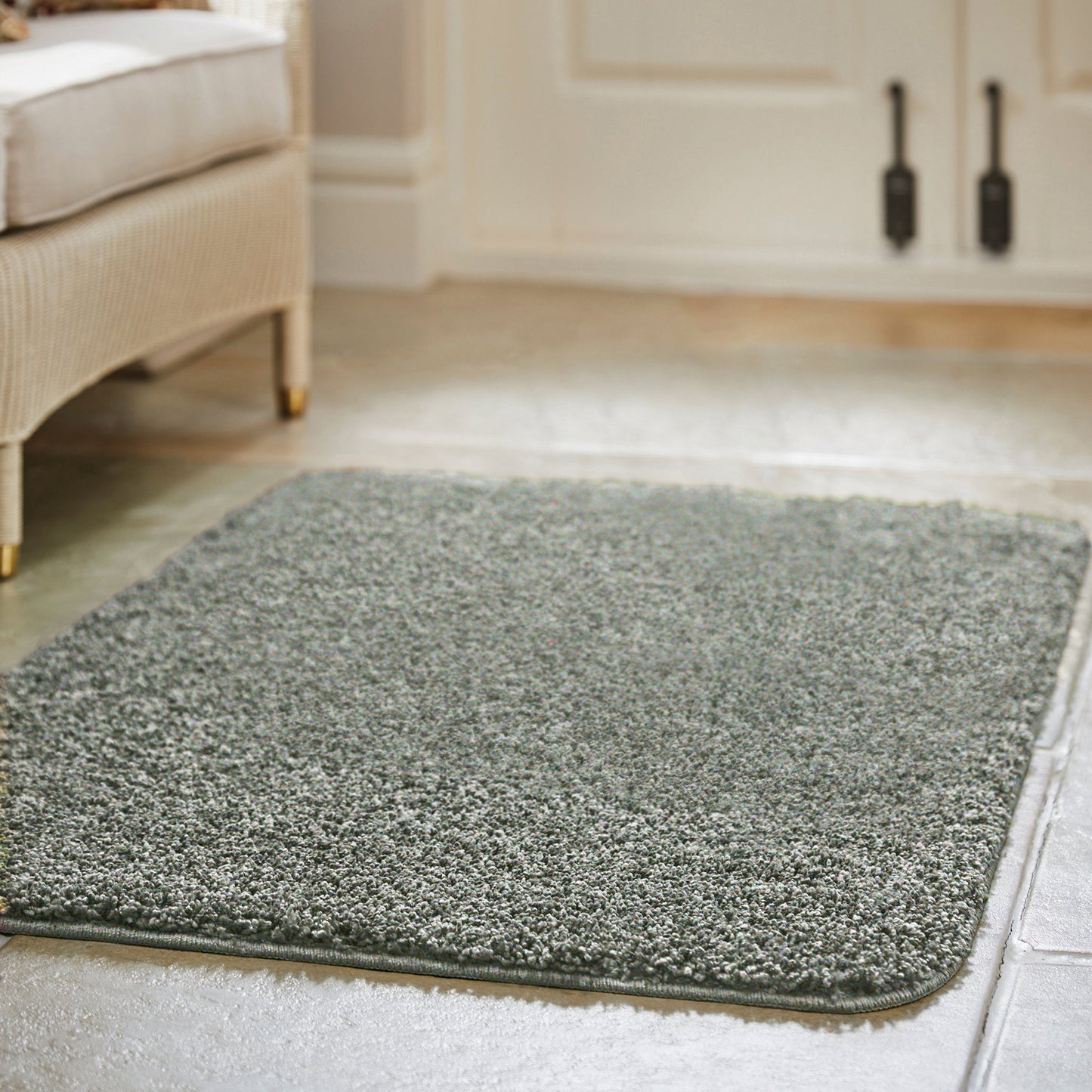 My Rug Fleck Green Medium Shaggy Machine Washable Rug 140cm x 200cm