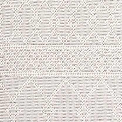 Hygge Cottage Cream Geometric Wool Mix Hand Woven Rug