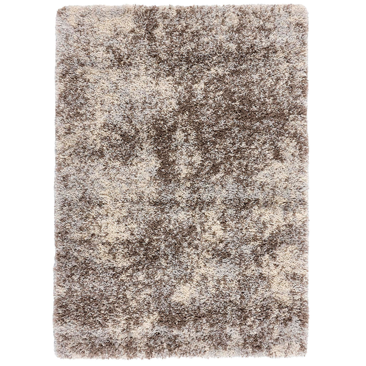 Origins Hadley Beige Grey Shaggy Pile Rug