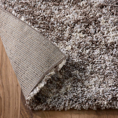 Origins Hadley Beige Grey Shaggy Pile Rug