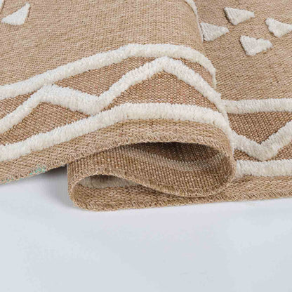 Harper Diamond Brown Cream Rug