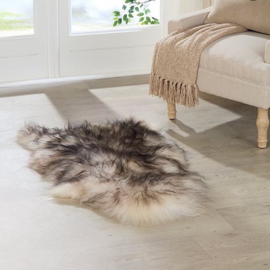 Black Tipped Icelandic Sheepskin Rug
