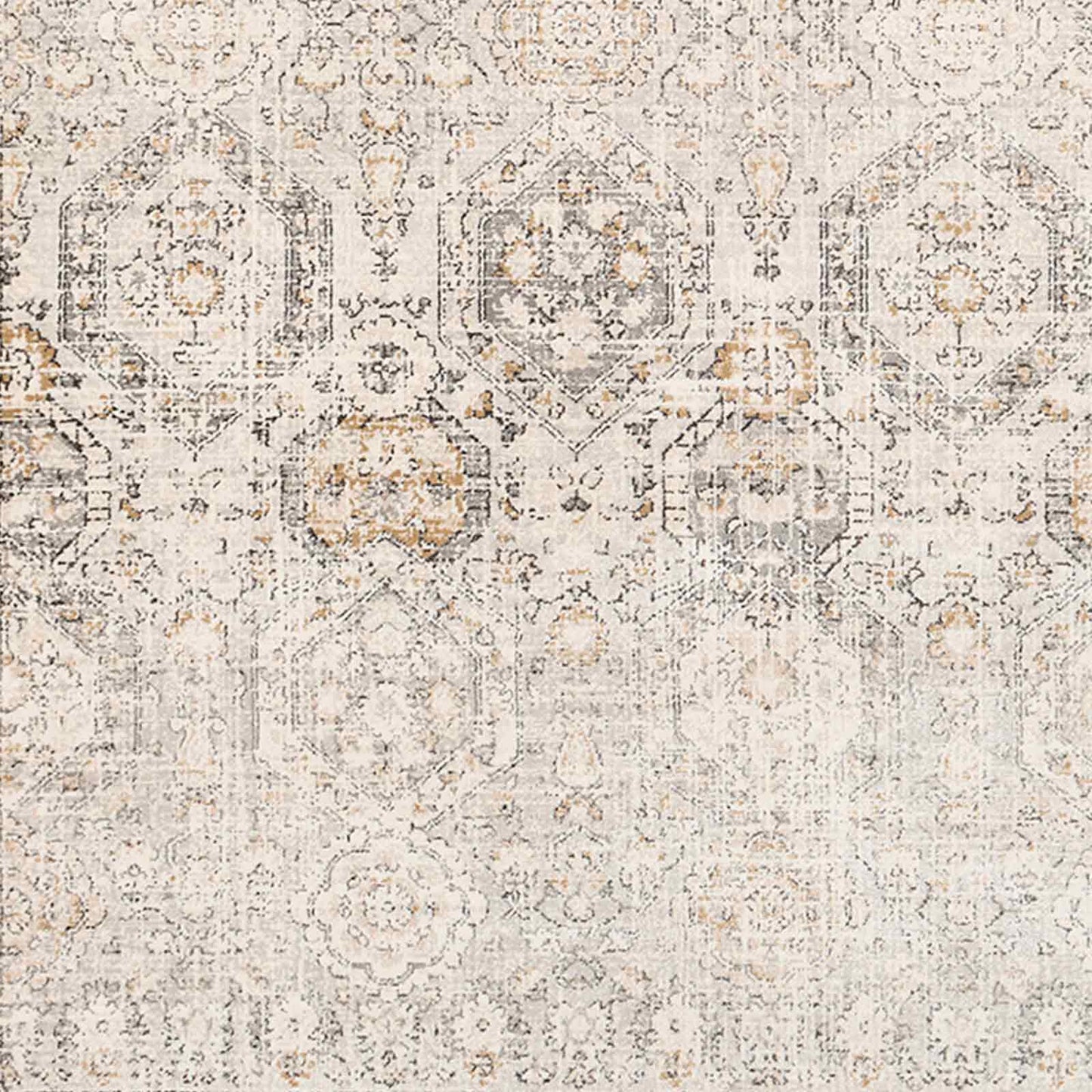 Indigo Beige Vintage Traditional Boho Rug