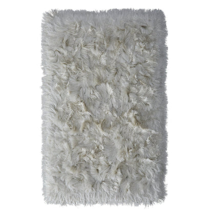 Origins Glamour Deluxe Ivory White Soft Pile Rug