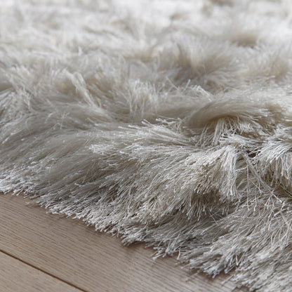 Origins Glamour Deluxe Ivory White Soft Pile Rug