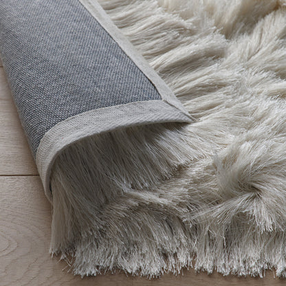 Origins Glamour Deluxe Ivory White Soft Pile Rug