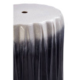 Azul Ombre Blue and White Ceramic Side Table / Stool