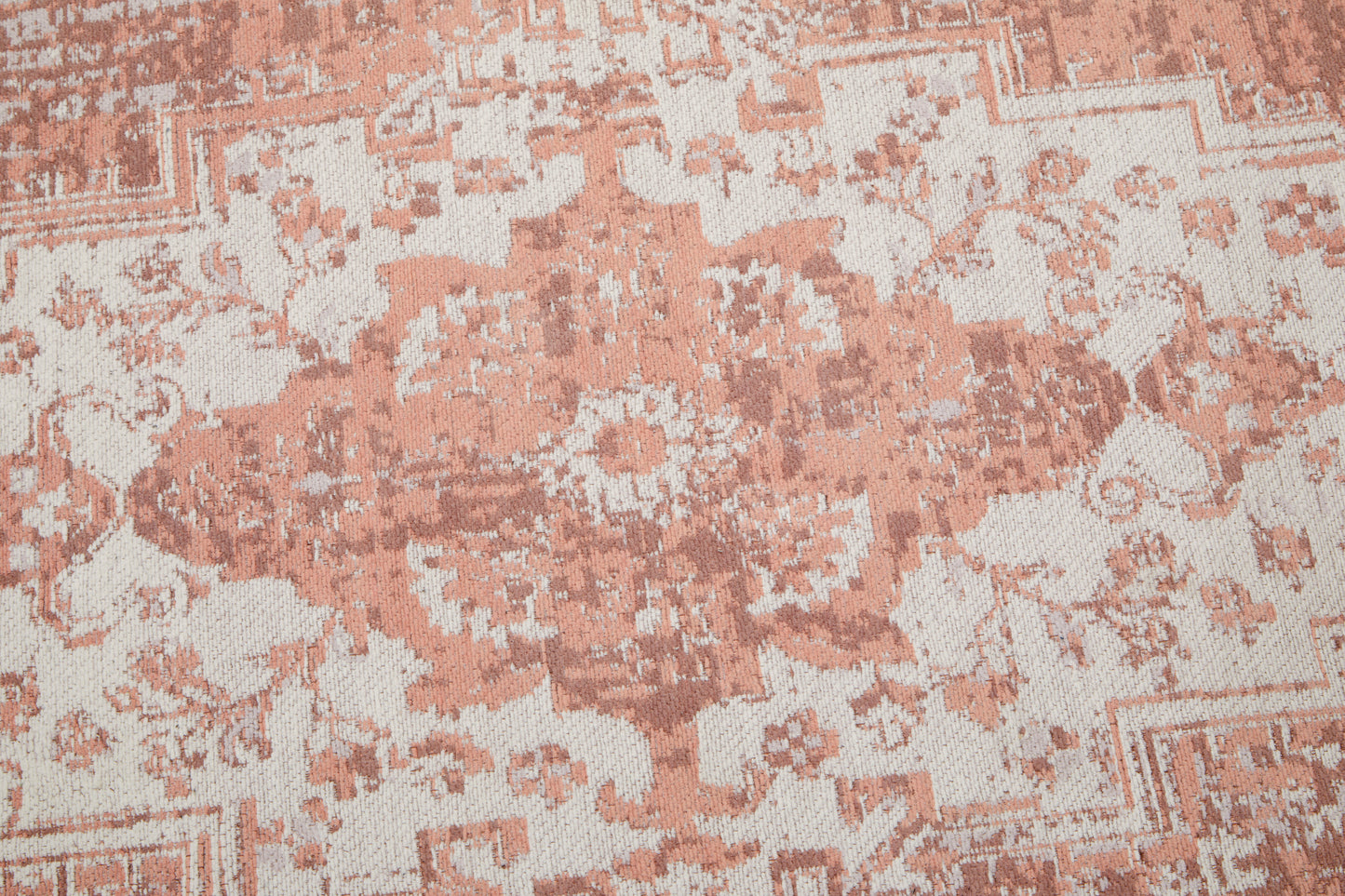 Distressed Persian Style Large Pink Rug 240cm x 150cm