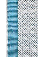 Blue And White Woven Rug 170cm x 240cm