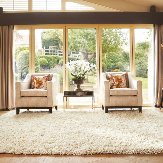Rug Guru Imperial Ivory Soft Pile Wool Rug