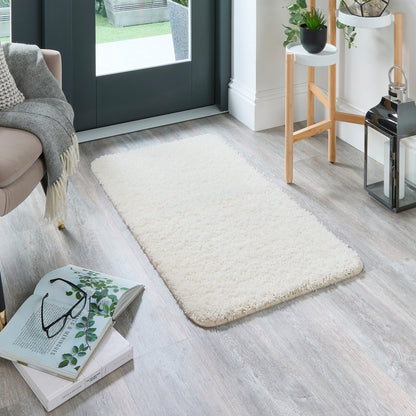 My Rug Ivory Medium Shaggy Machine Washable Rug 140cm x 200cm
