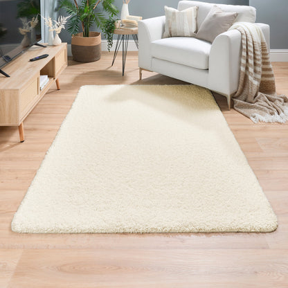 My Rug Ivory Medium Shaggy Machine Washable Rug 140cm x 200cm