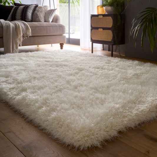 Origins Extravagance Large Ivory White Rug 160cm X 230cm