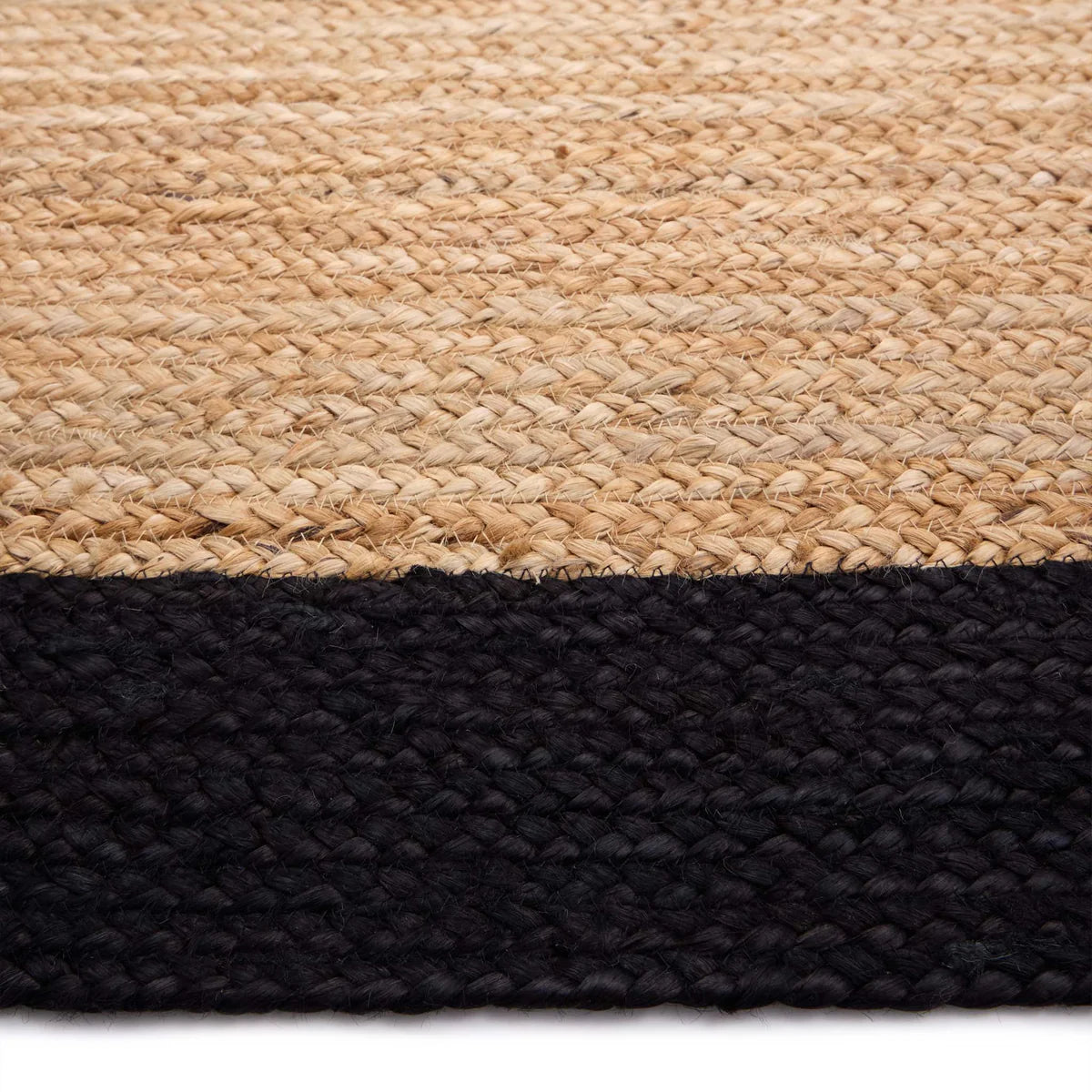 Origin Large Jute Border Black Classic Rug 160cm x 230cm