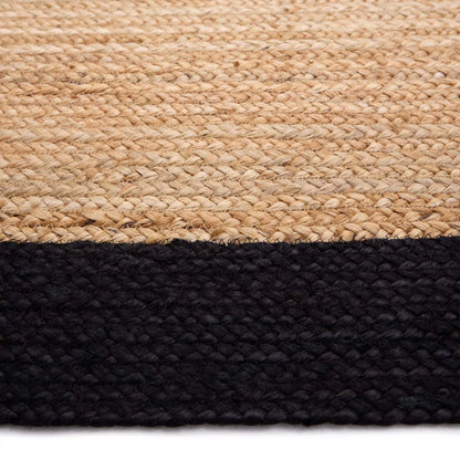 Origin Large Jute Border Black Classic Rug 160cm x 230cm