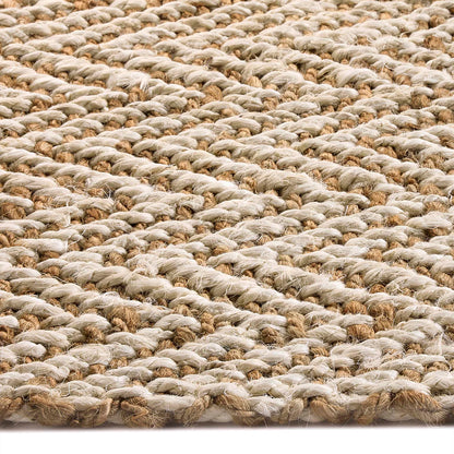 Origin Large Jute Herringbone Geometric Rug