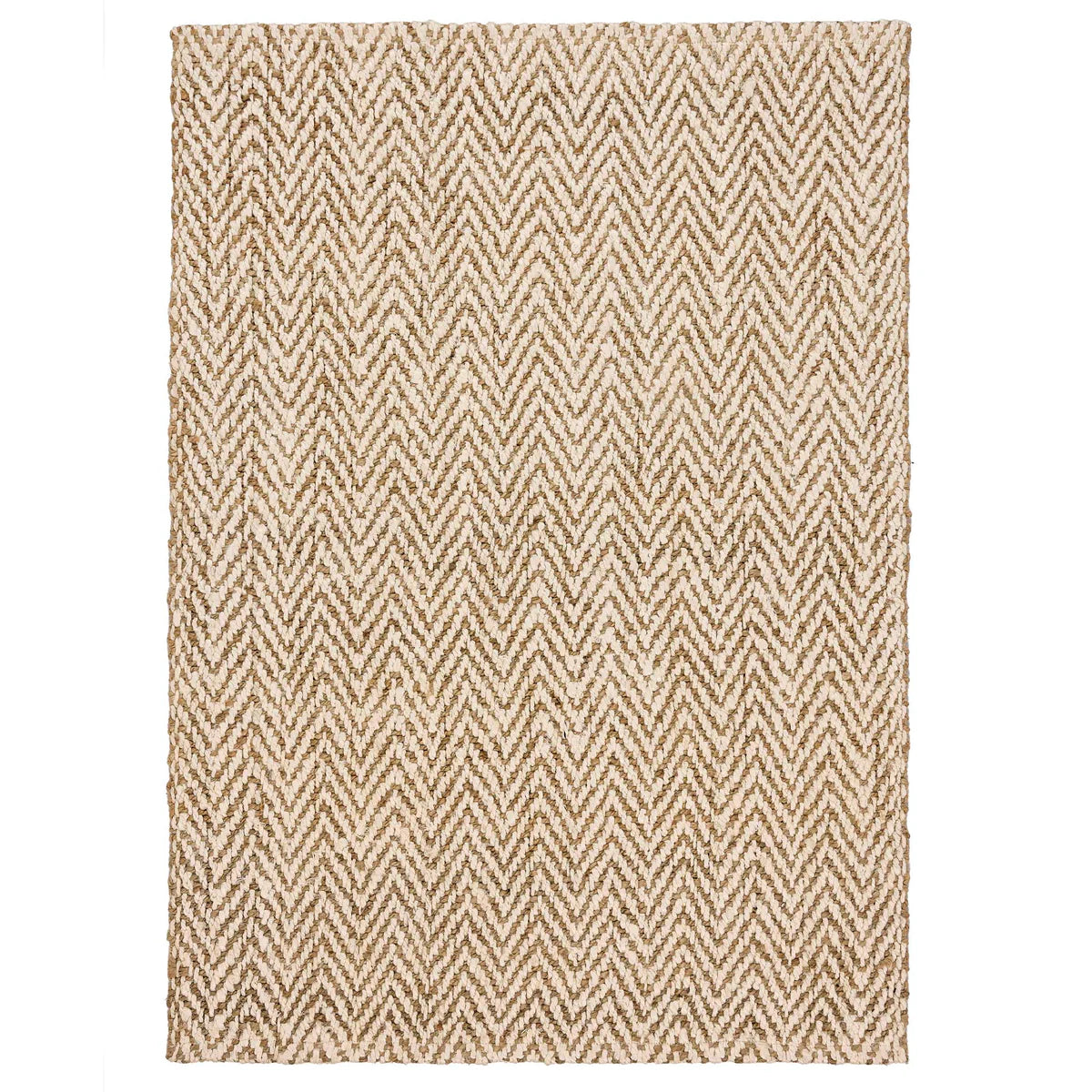 Origin Large Jute Herringbone Geometric Rug