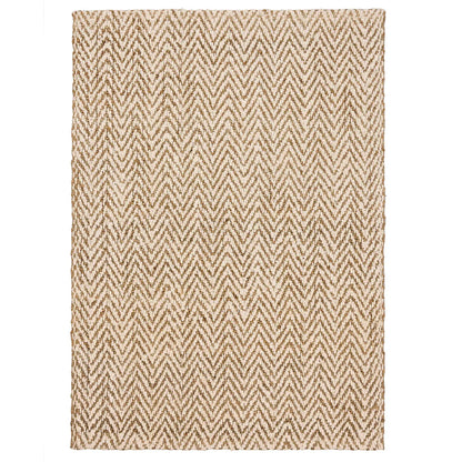 Origin Large Jute Herringbone Geometric Rug