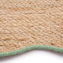 Origin Large Jute Green Scalloped Edge Rug 160cm x 230cm