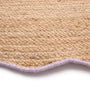 Origin Large Jute Lilac Scalloped Edge Rug 160cm x 230cm