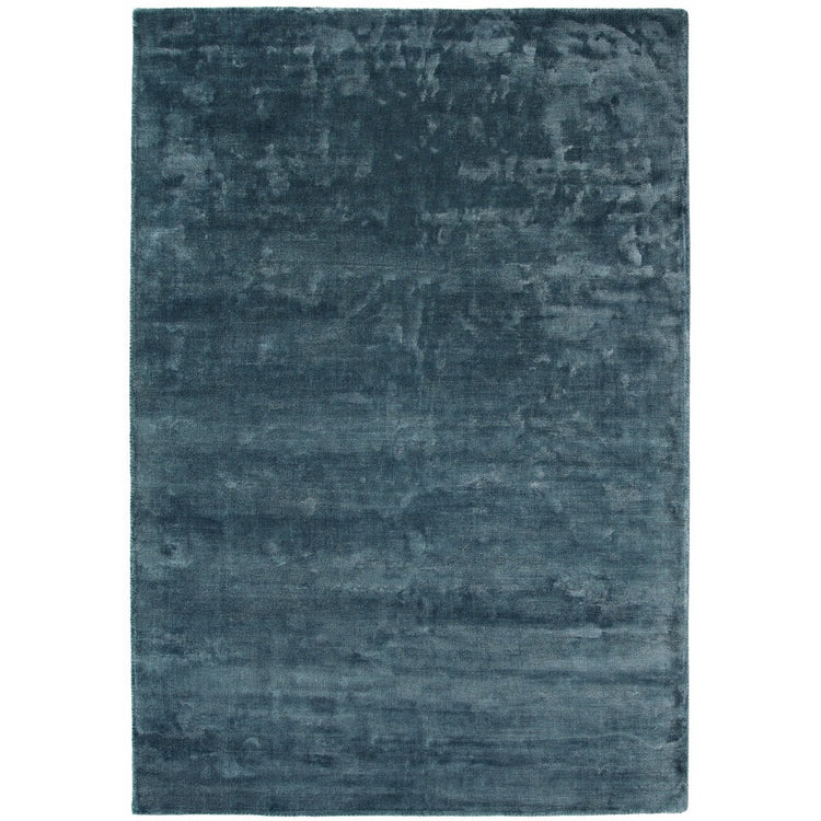 Rug Guru Karma Aegean Silky Blue Viscose Rug