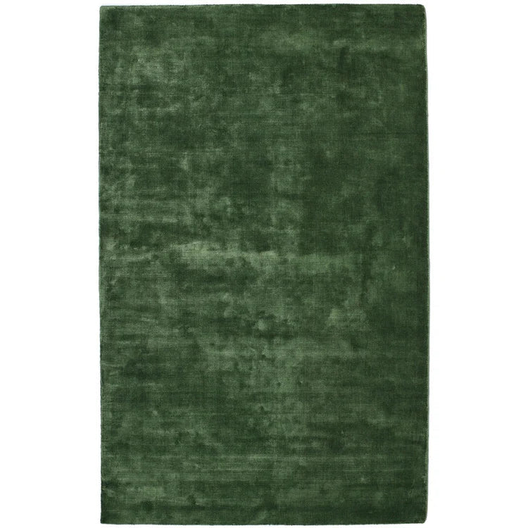 Rug Guru Karma Fern Silky Green Viscose Rug