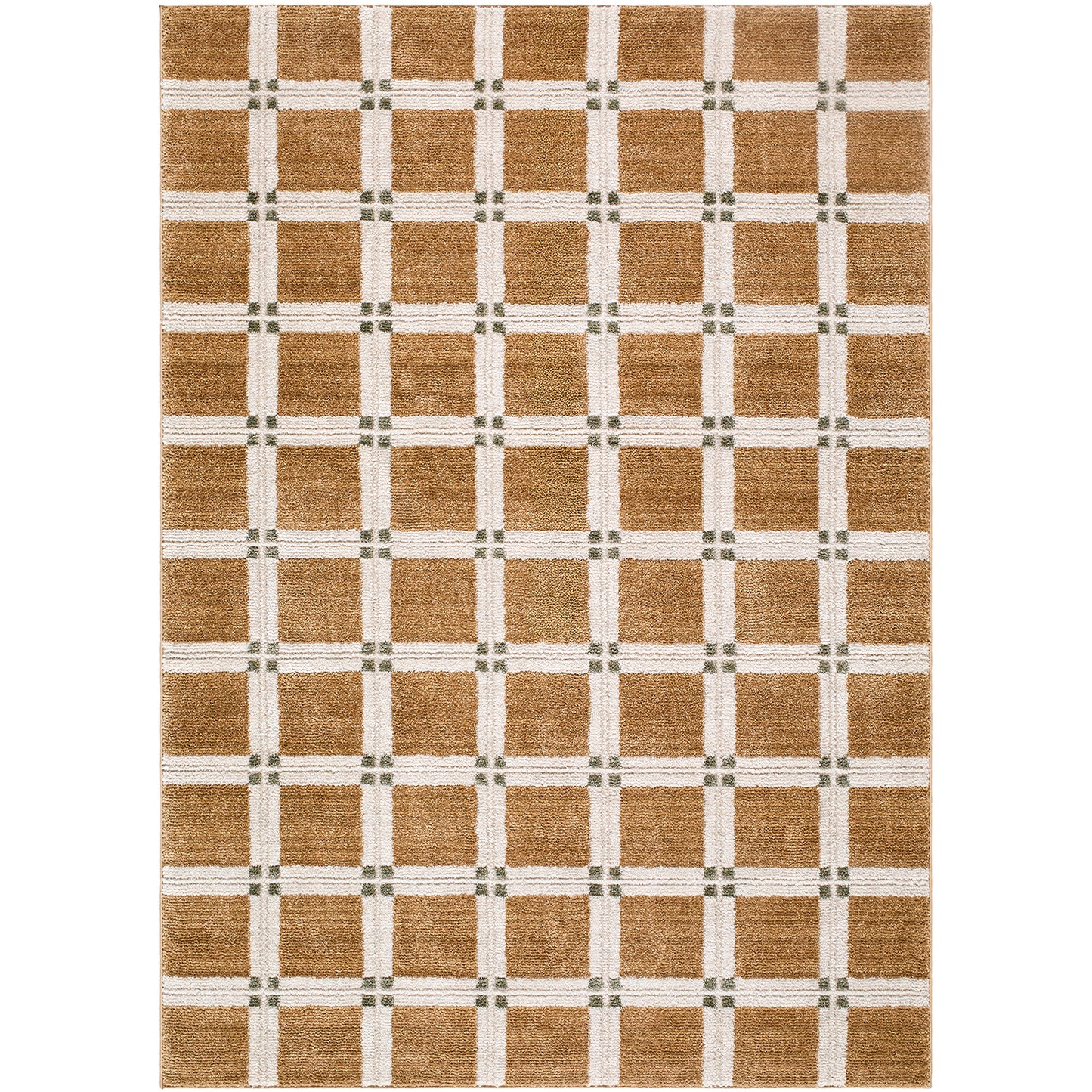 La Luna Coffee Brown Modern Graphic Rug