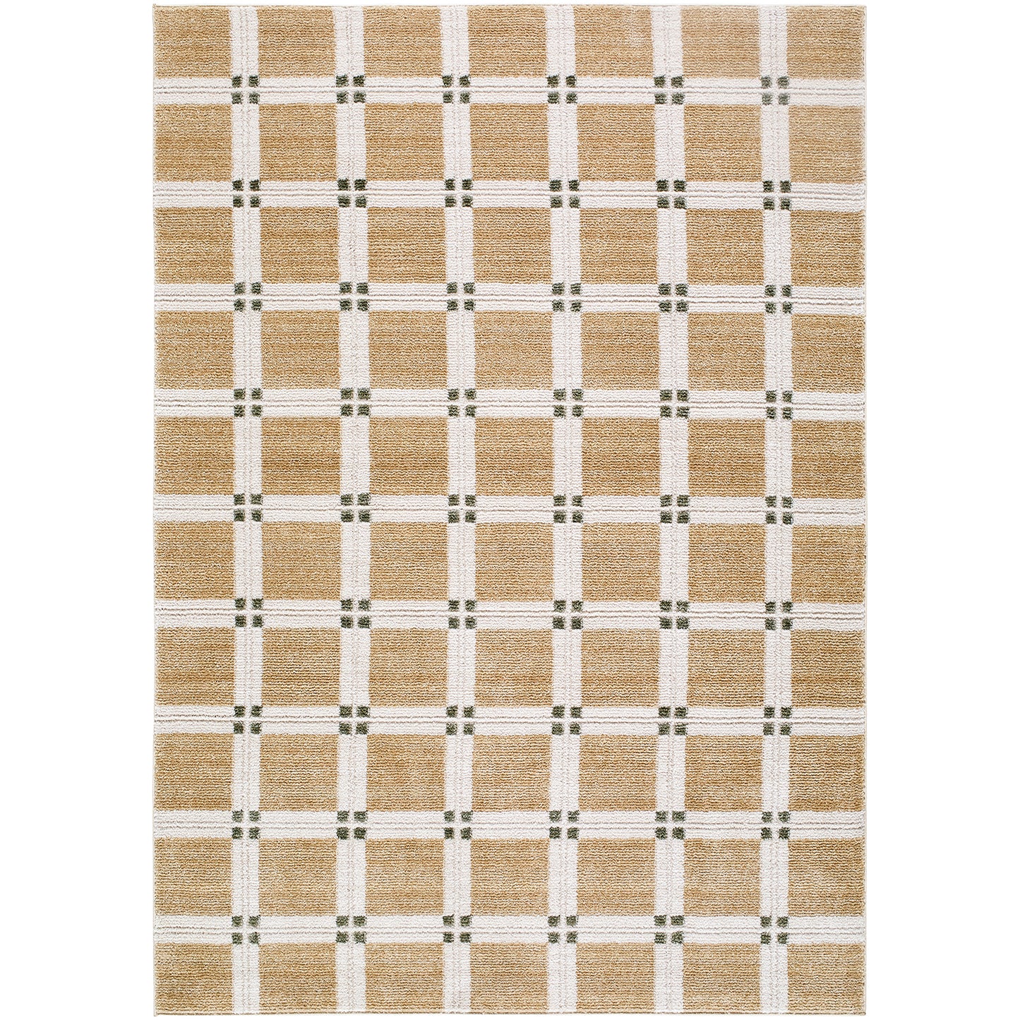 La Luna Tan Brown Modern Graphic Rug