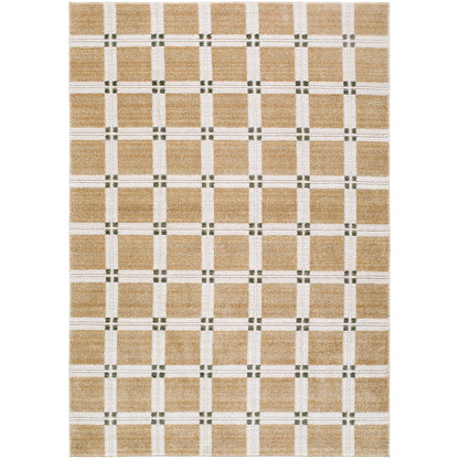 La Luna Tan Brown Modern Graphic Rug