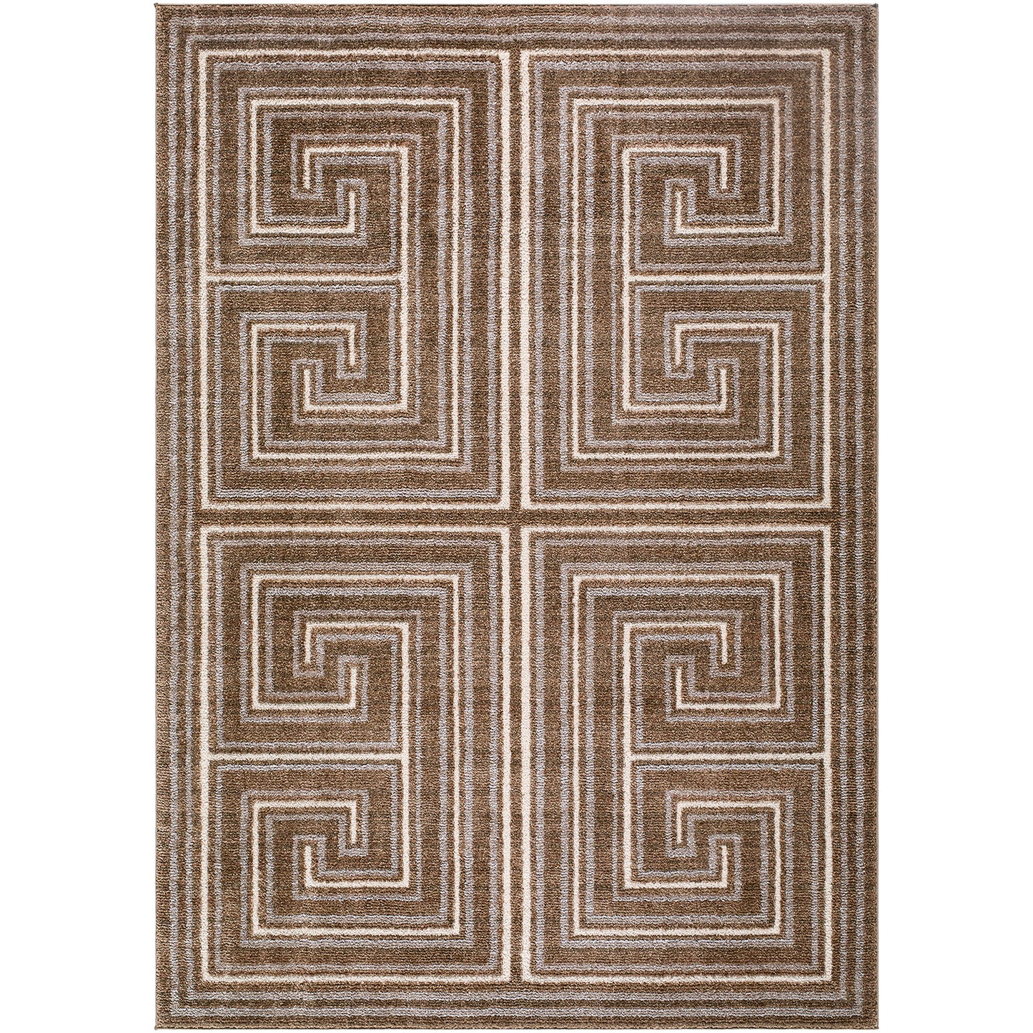 La Luna Brown Global Modern Graphic Rug