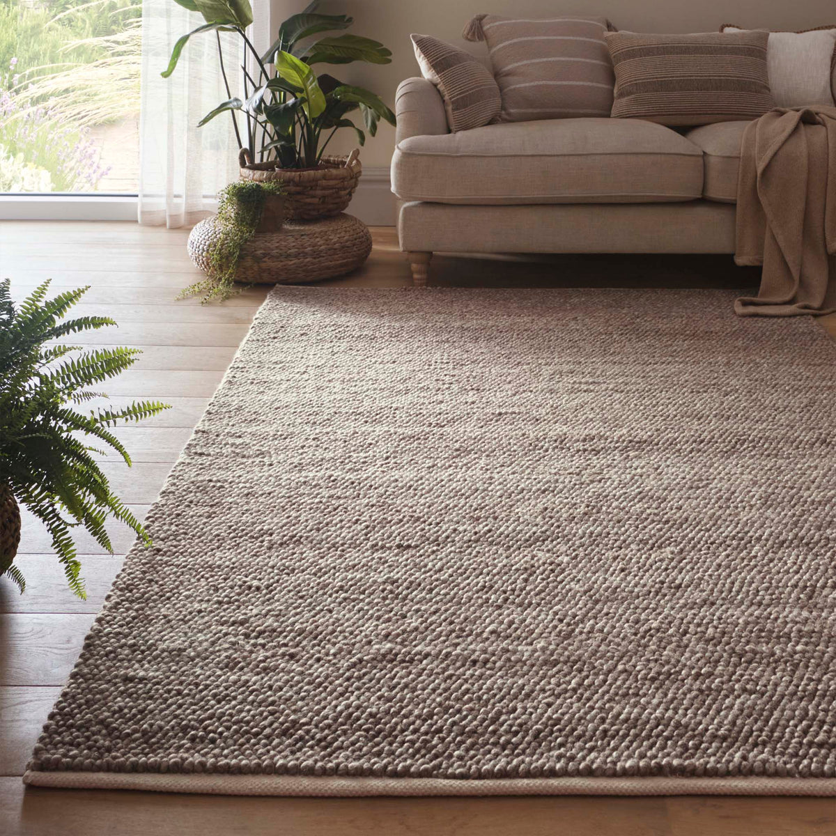 Origins La Playa Rustic Beige Textured Rug