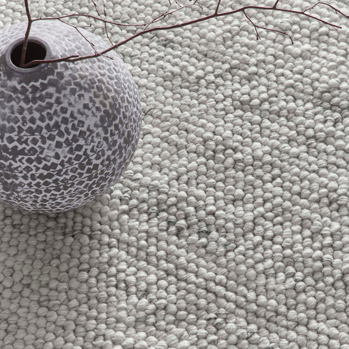 Origins La Playa Silver Grey Textured Rug