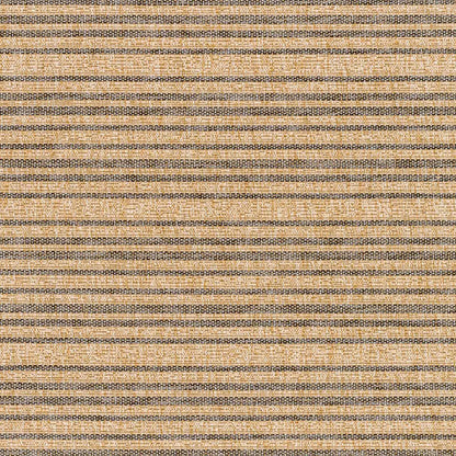 Mirage Cottage Tan Stripe Fringe Jute Look Rug