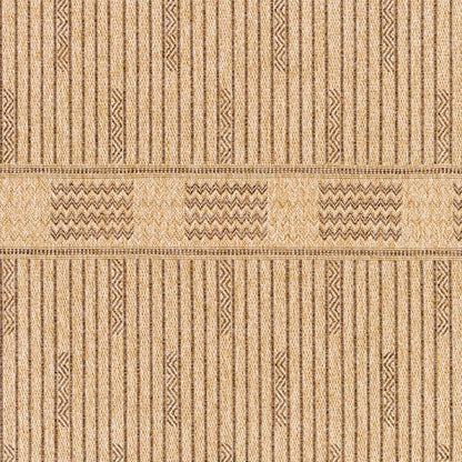 Mirage Cottage Tan Tribal Fringe Jute Look Rug
