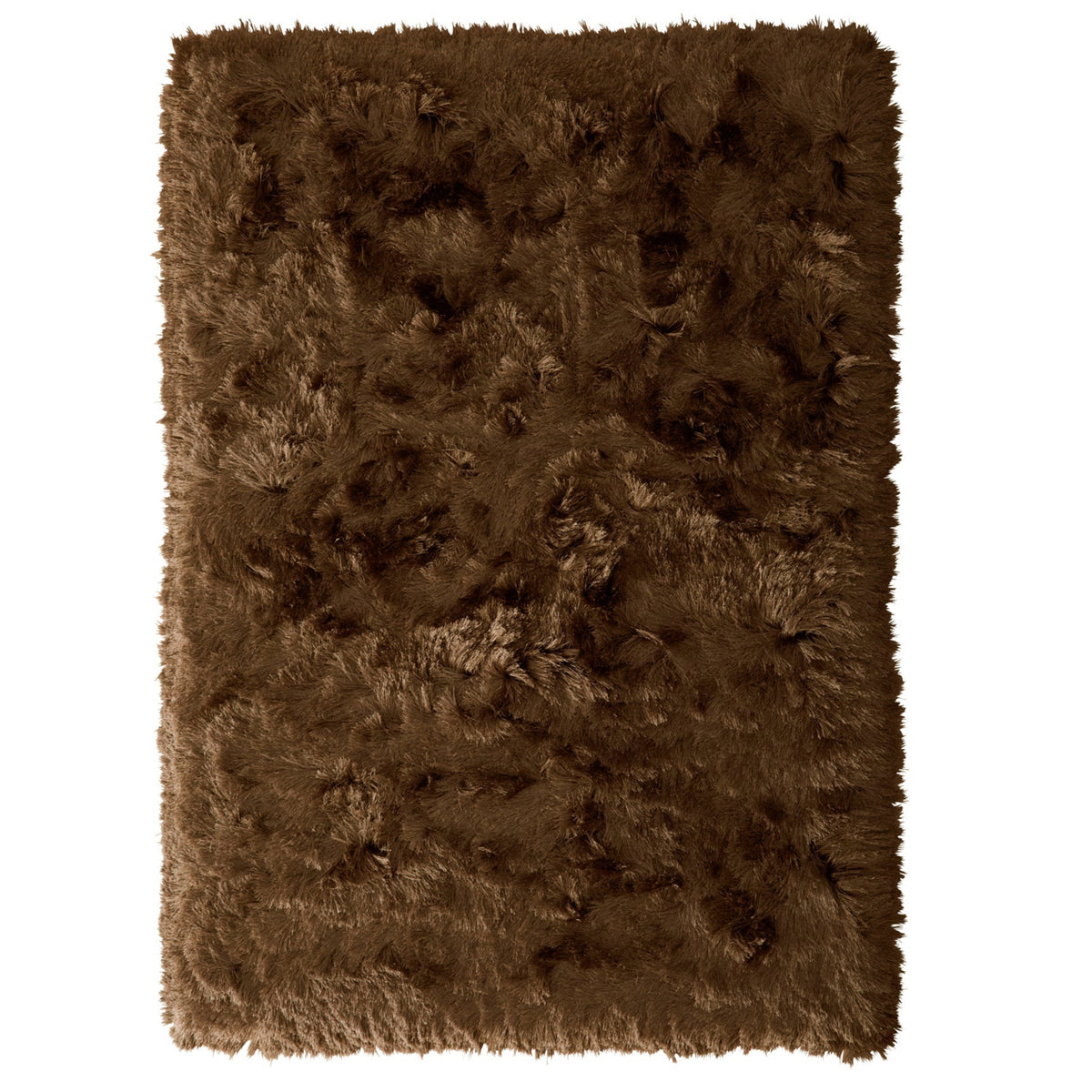 Origins Glamour Deluxe Mocha Brown Soft Pile Rug