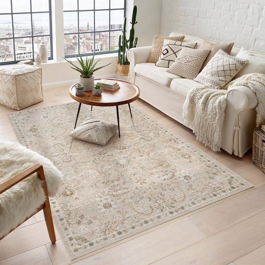 Maia Blossom Beige Rug