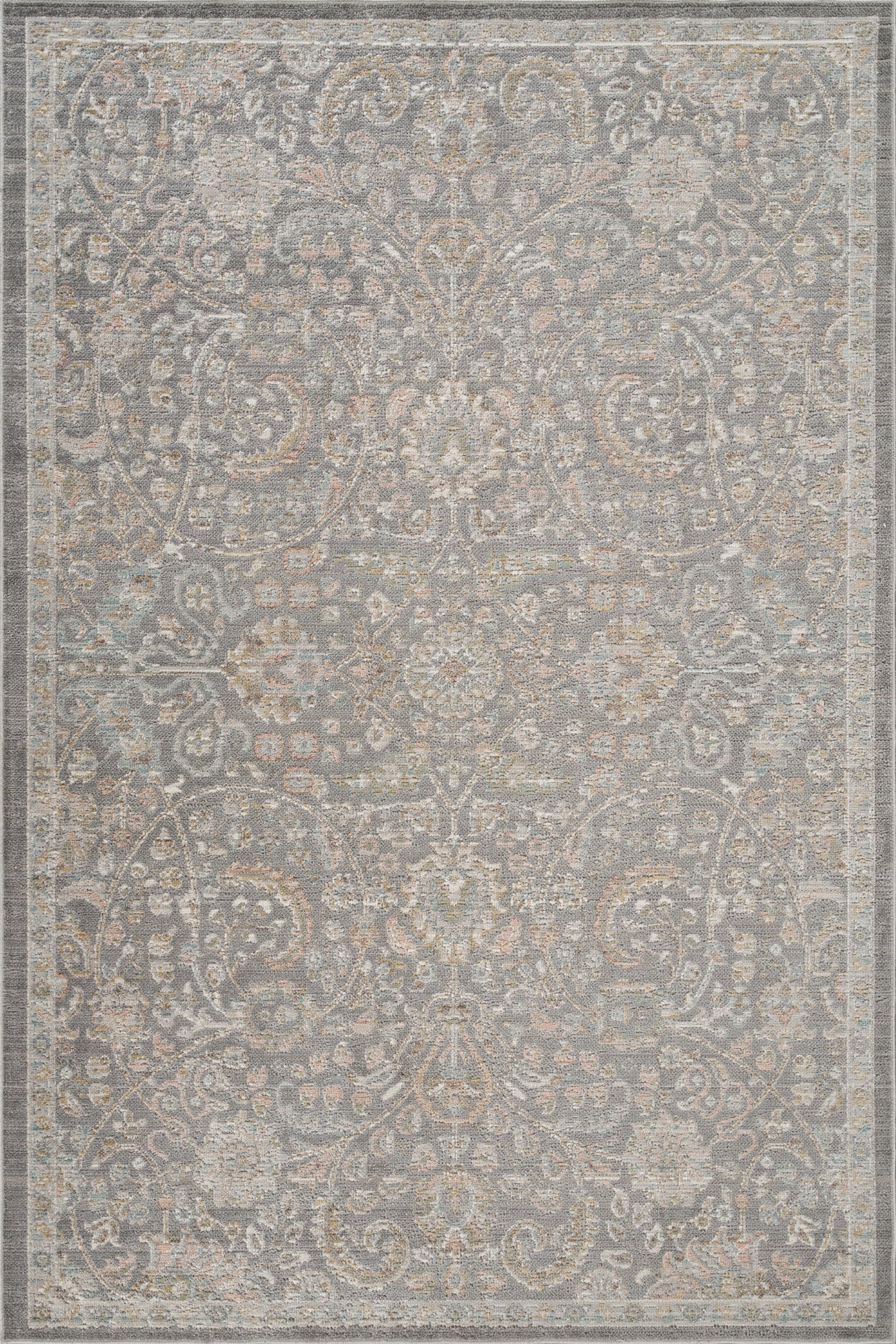 Maia Blossom Grey Rug