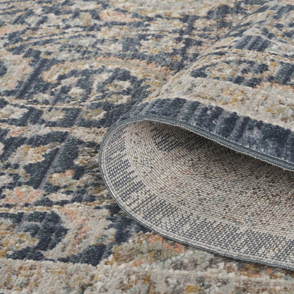 Maia Blossom Navy Blue Rug